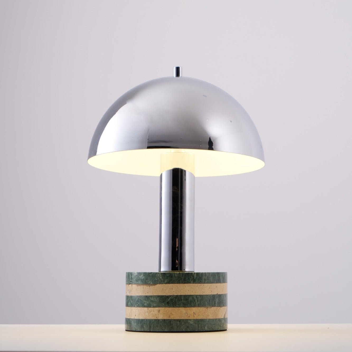 Modern Chrome Table Lamp - Adjustable Brightness LED Desk Light for Home Office, Bedroom & Reading - Stylish Nightstand Lamp with USB Port