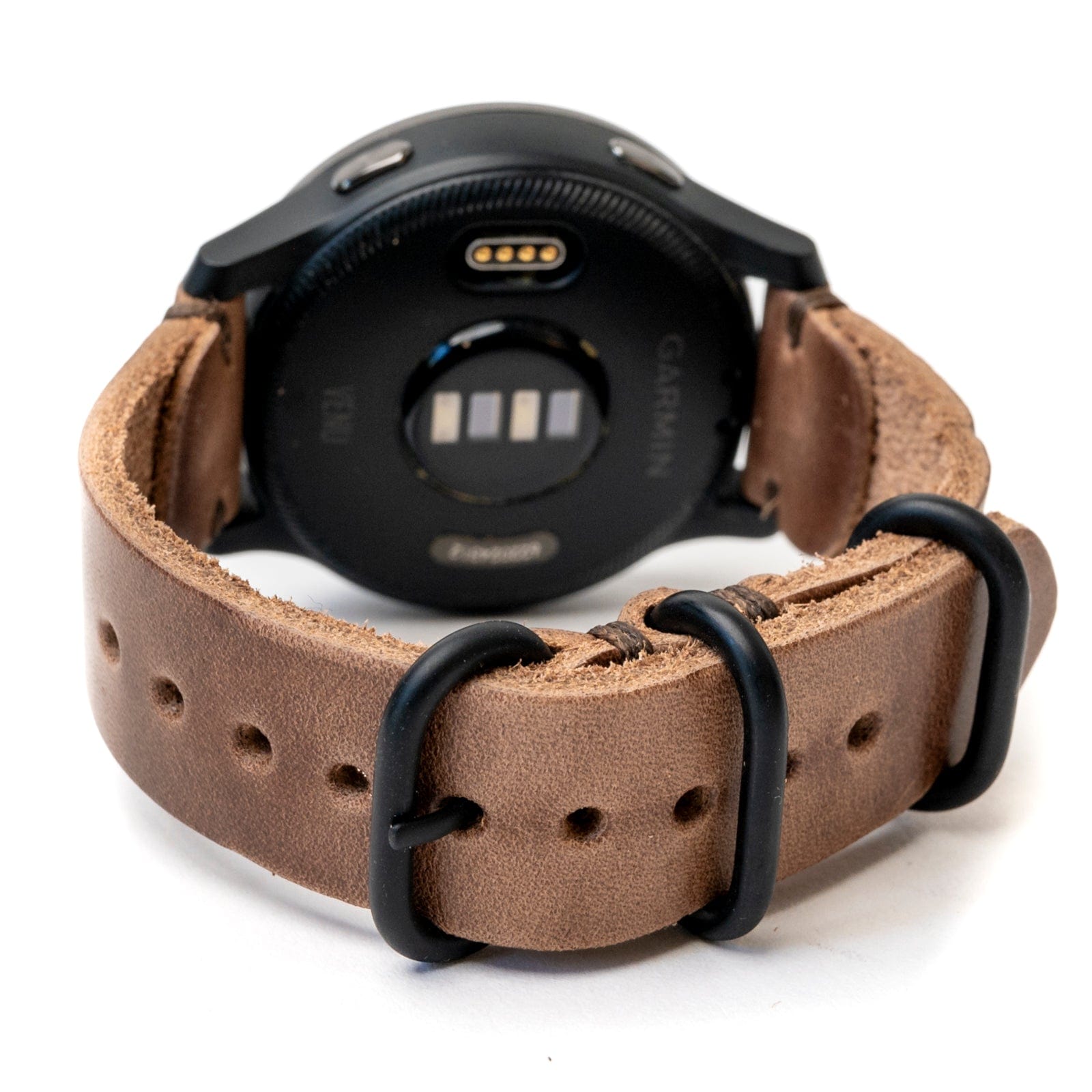 Premium Genuine Leather Replacement Watch Band for Garmin Smartwatches - Comfortable & Durable Strap for Fenix, Forerunner, Vivoactive Series - Perfect for Workouts, Running & Everyday Wear
