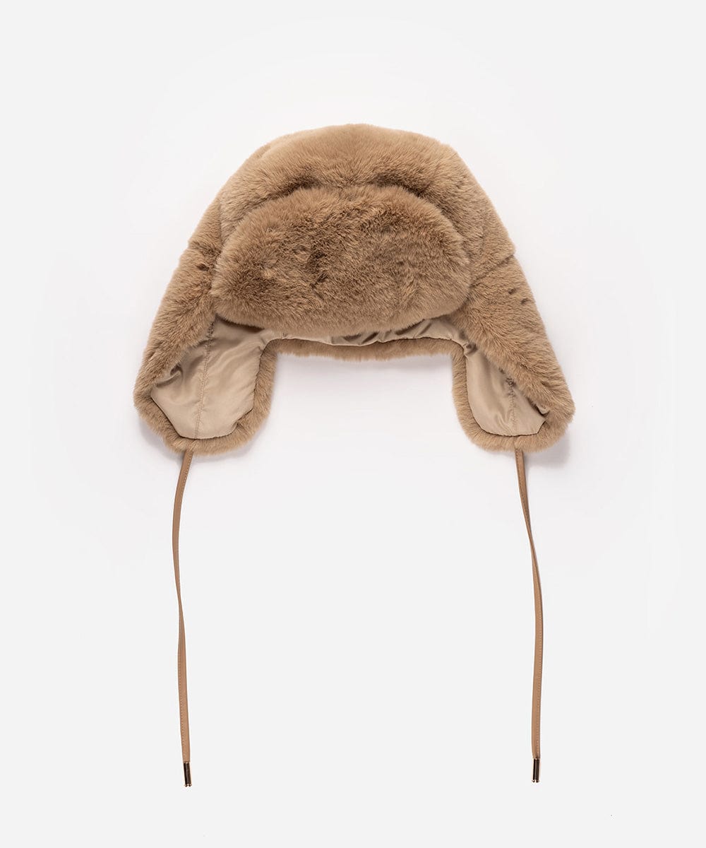 Logan Faux Fur Trapper Hat for Men Women - Winter Warm Fleece Lined Ear Flap Hat - Outdoor Hunting Skiing Snowboarding Hats