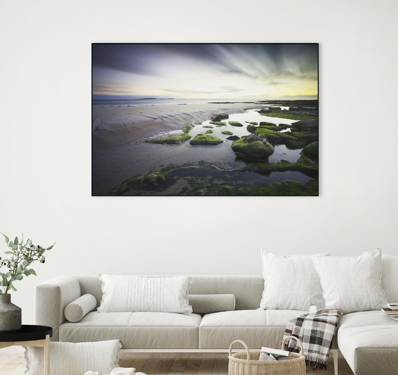 Cooper Dawn Over Seahouses Beach - Stunning Coastal Wall Art for Home & Office Decor | Perfect for Living Rooms, Bedrooms & Beach House Interiors