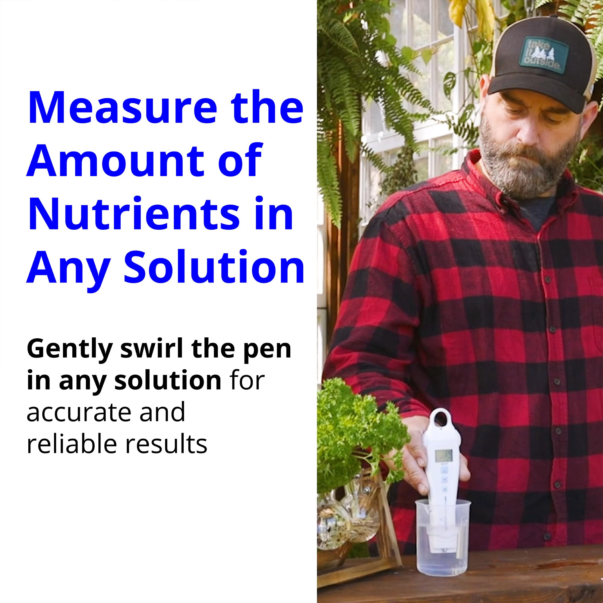 Bluelab Conductivity Pen Meter & Probe Care Kit - Water, Temperature, Nutrient Tester (CF, EC, PPM 500/700) with EC Solution & Cleaner for Hydroponics, Indoor Plants, Greenhouses & Aquariums