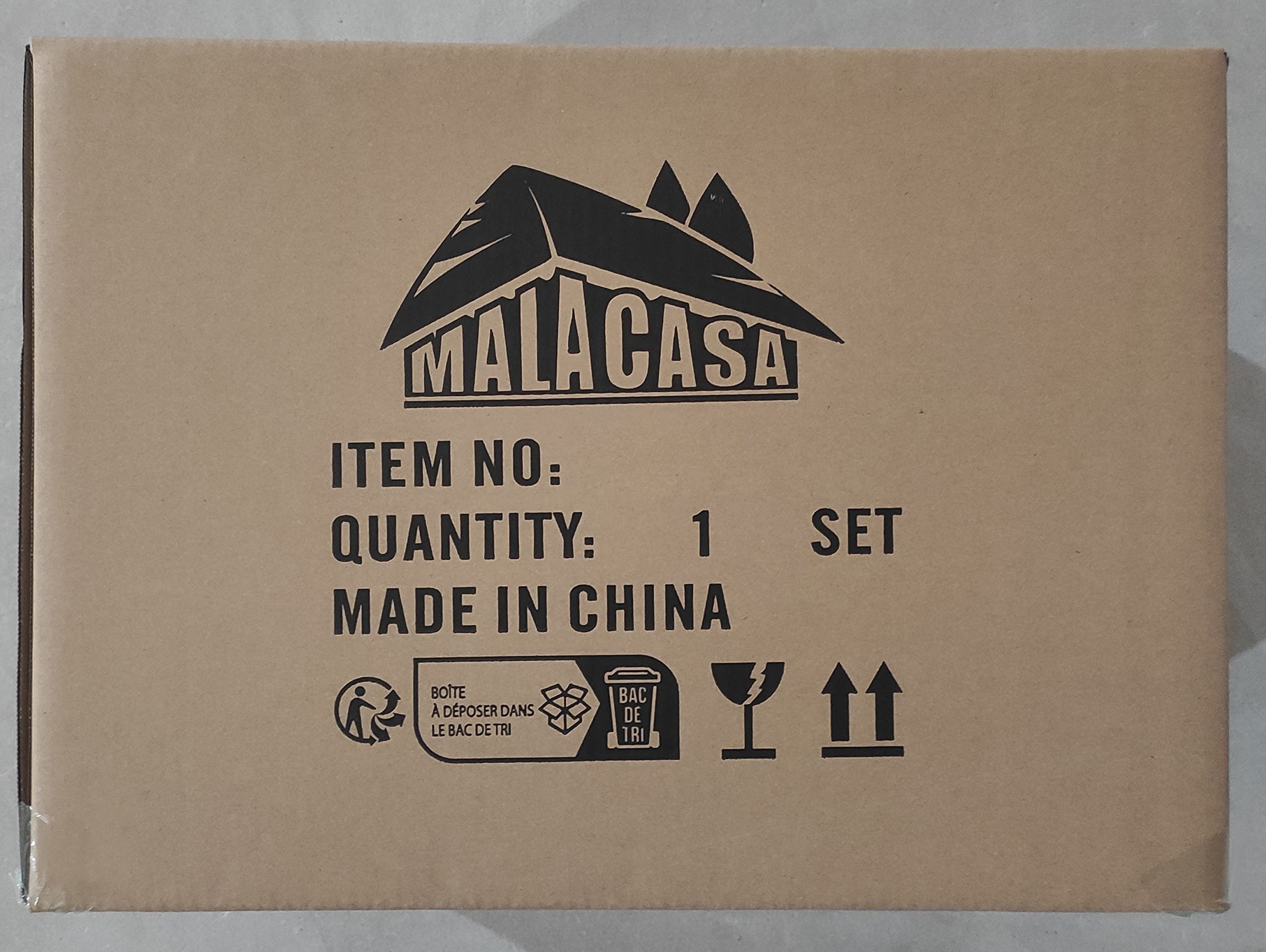 MALACASA 60-Piece Modern Porcelain Dinnerware Set for 12 - Marble Design Plates, Bowls, Cups & Saucers - Square Floral Dinnerware Set for Formal Dining, Wedding, Restaurant & Home Entertaining