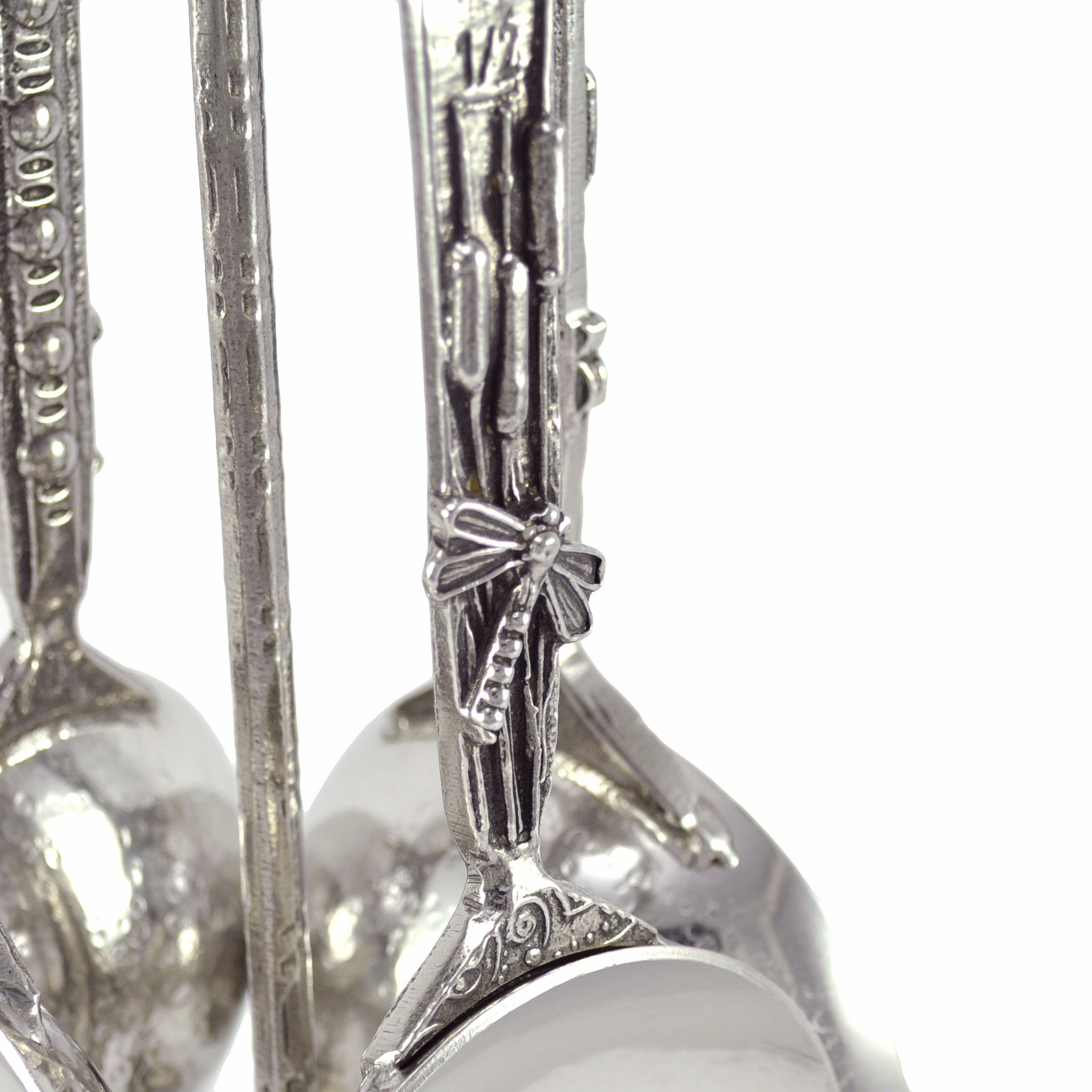 Premium Dragonfly Pewter Measuring Cups Set by Crosby & Taylor - Elegant Kitchen Measuring Tools for Baking & Cooking - Perfect Gift for Home Chefs & Bakers