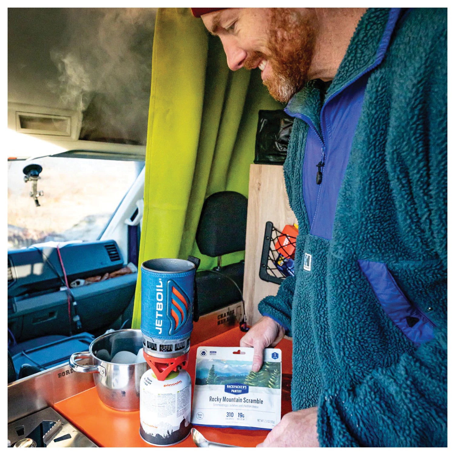 Backpacker's Pantry Rocky Mountain Scrambler - 1 Serving Freeze-Dried Meal (290 Calories, 19g Protein) | Lightweight Camping & Hiking Food for Outdoor Adventures