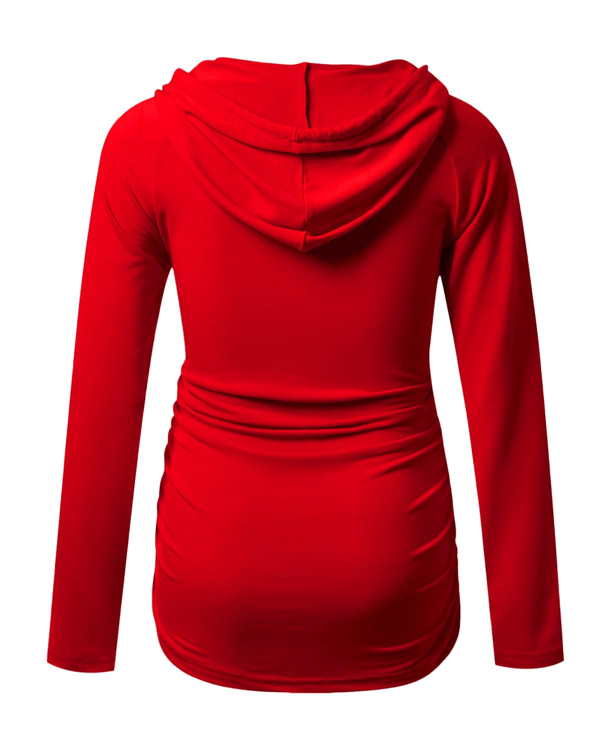 Decrum Lightweight Maternity Hoodies for Pregnant Women - Soft & Breathable Long Sleeve Pregnancy Shirts with Hood - Perfect for Casual Wear, Nursing & Everyday Comfort