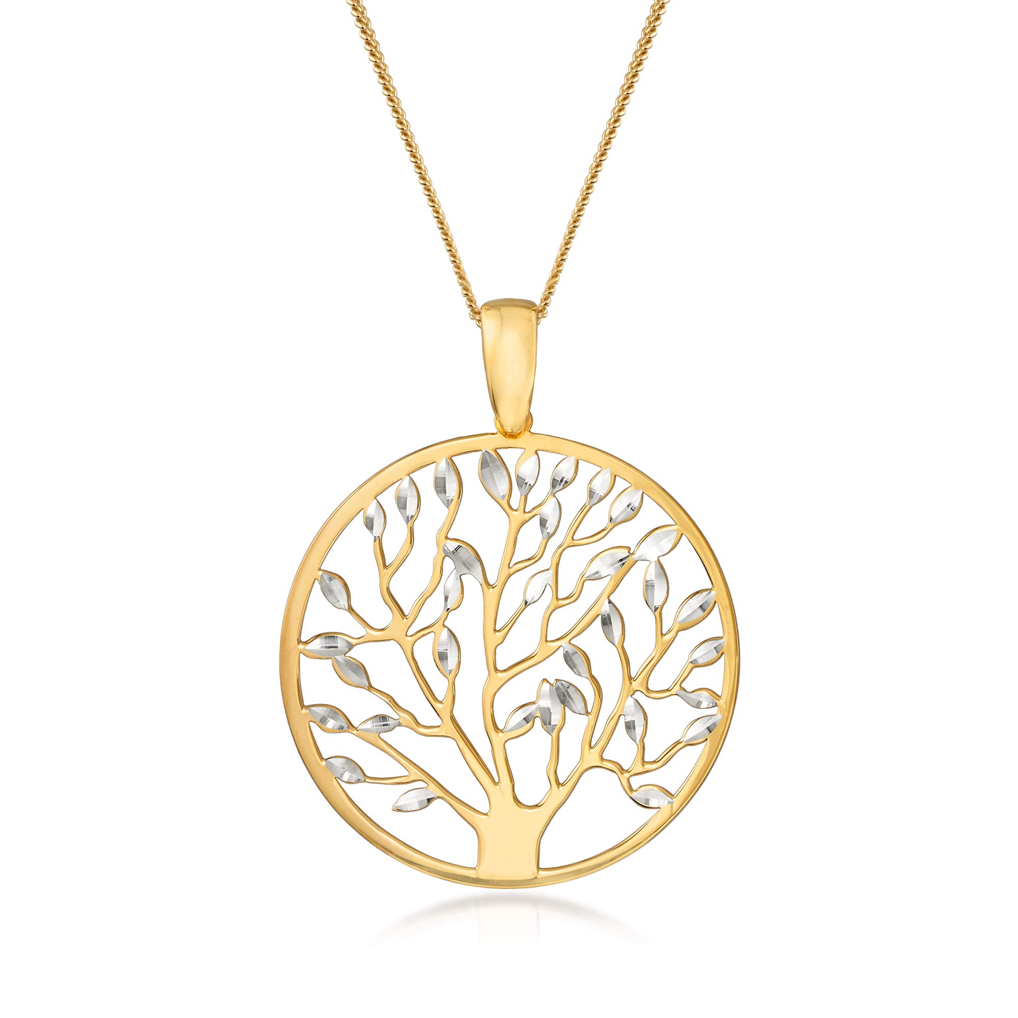 Italian Cut-Out Tree of Life Pendant Necklace - Sterling Silver 925 Religious Jewelry for Women, Gift for Mom, Birthday, Anniversary | Perfect for Everyday Wear, Special Occasions & Spiritual Gifts