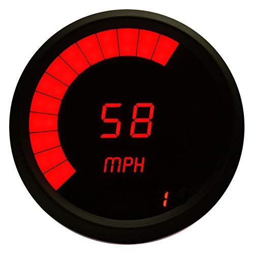 Intellitronix Red LED Digital Speedometer - Universal Car & Motorcycle Gauge for Accurate Speed Tracking - Perfect for Racing, Off-Road & Custom Vehicle Builds