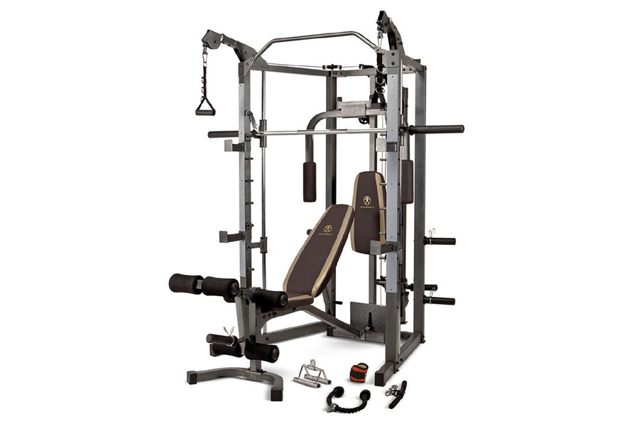 Marcy SM-4008 Smith Machine Home Gym - Full Body Workout Equipment for Strength Training | Perfect for Home Gym, Weight Lifting & Fitness Enthusiasts
