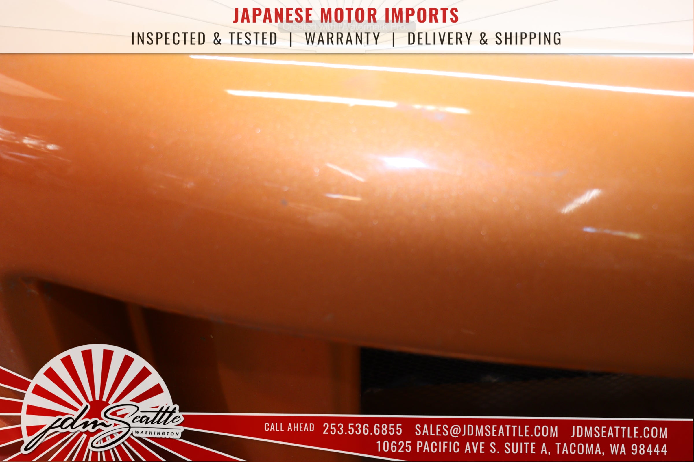 JDM 03-05 Nissan 350Z/Z33 Orange Complete Front End Conversion Body Kit - Upgrade Your Ride for Street Racing & Car Shows