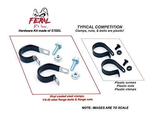 Custom ATV/UTV License Plate Kit - White Aluminum with Letters, Numbers & Hardware Included | Durable Side by Side Personalization for Off-Road Vehicles, Motorcycles & Trailers