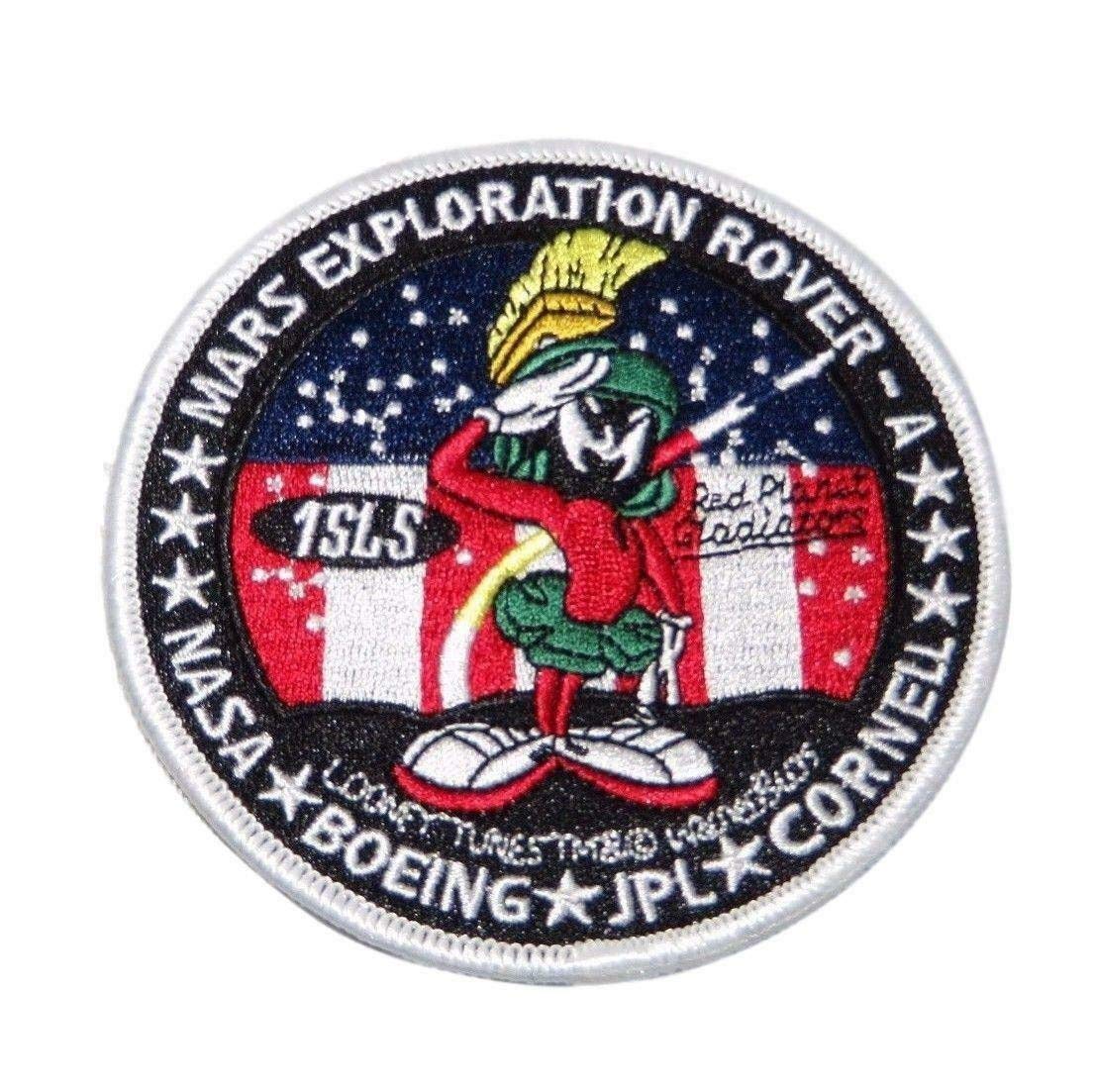 NASA Marvin Martian Mars Exploration Rover Embroidered Iron-On Patch - Space-Themed Collectible for Jackets, Hats & Backpacks - Perfect for Cosplay, Gifts & Space Enthusiasts