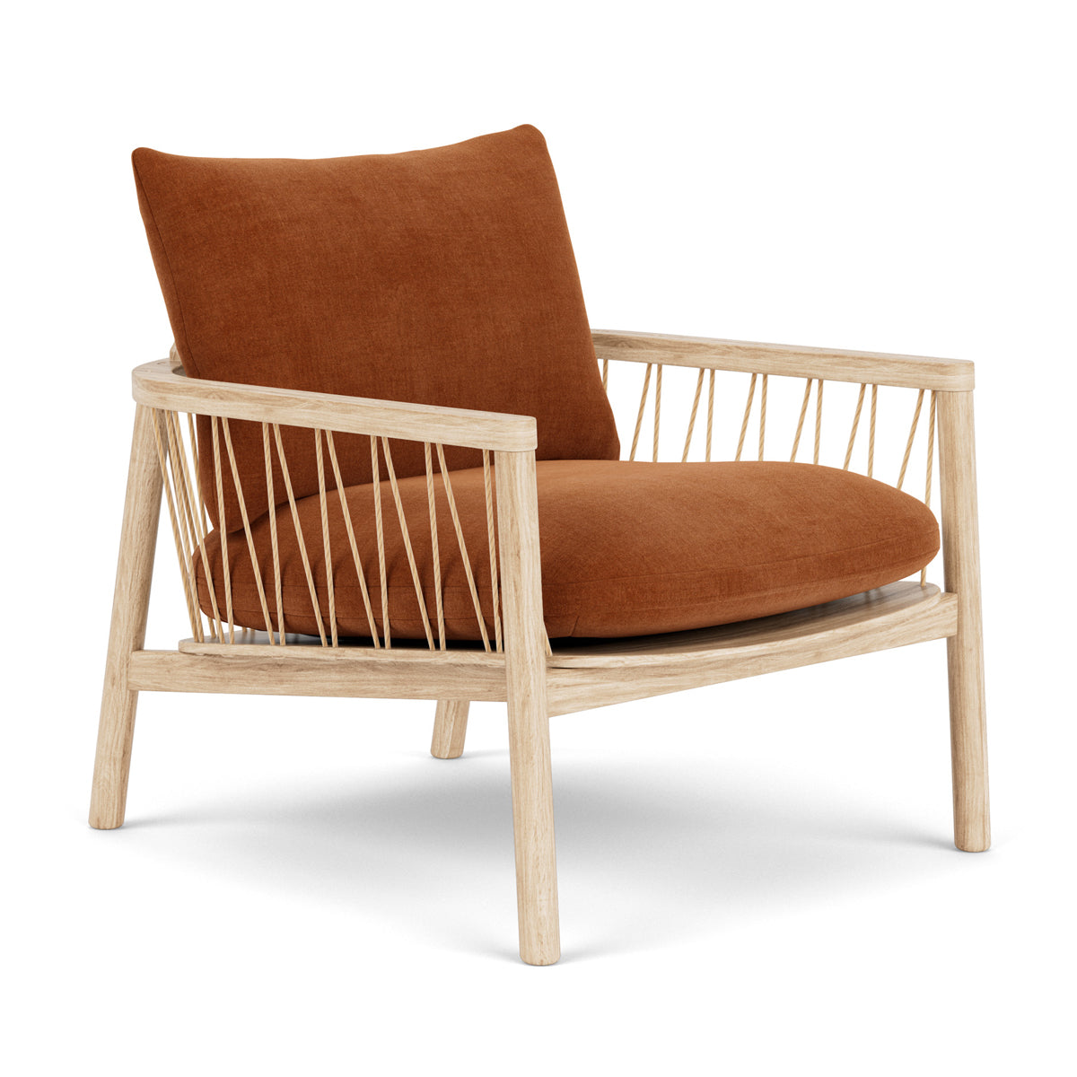 Enzo Fabric Armchair - Modern Upholstered Accent Chair for Living Room, Bedroom & Office - Comfortable Lounge Chair with Sturdy Wooden Legs - Perfect for Relaxing, Reading & Decorating
