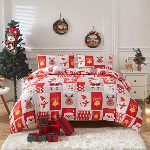 Santa Claus/Reindeers/Snowflakes Printed