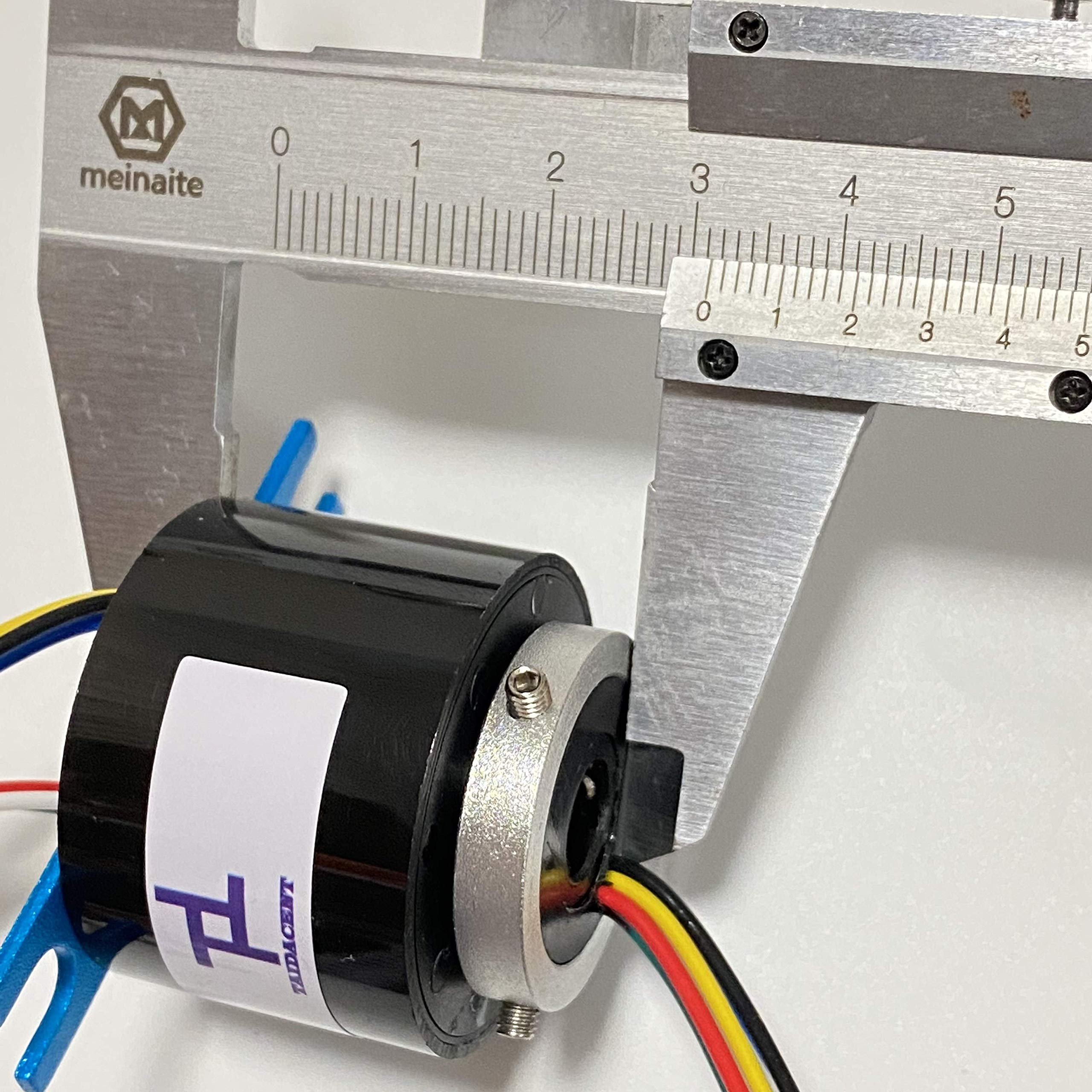 6-Wire 5A Slip Ring Connector - 8mm Inner Diameter for Rotary Electrical Transmission