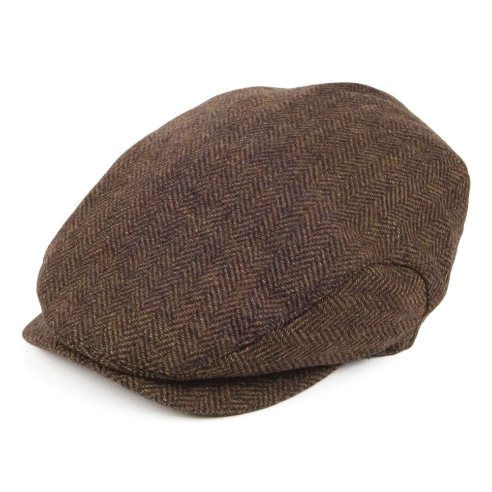 Square Bill Herringbone Ivy Cap - Stylish Outdoor Hat for Men