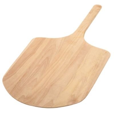 Premium Wooden Pizza Peel for Baking - Natural Hardwood Pizza Paddle with Long Handle for Perfectly Launching & Retrieving Pizzas - Ideal for Home Kitchens, Outdoor Ovens & Professional Pizzerias