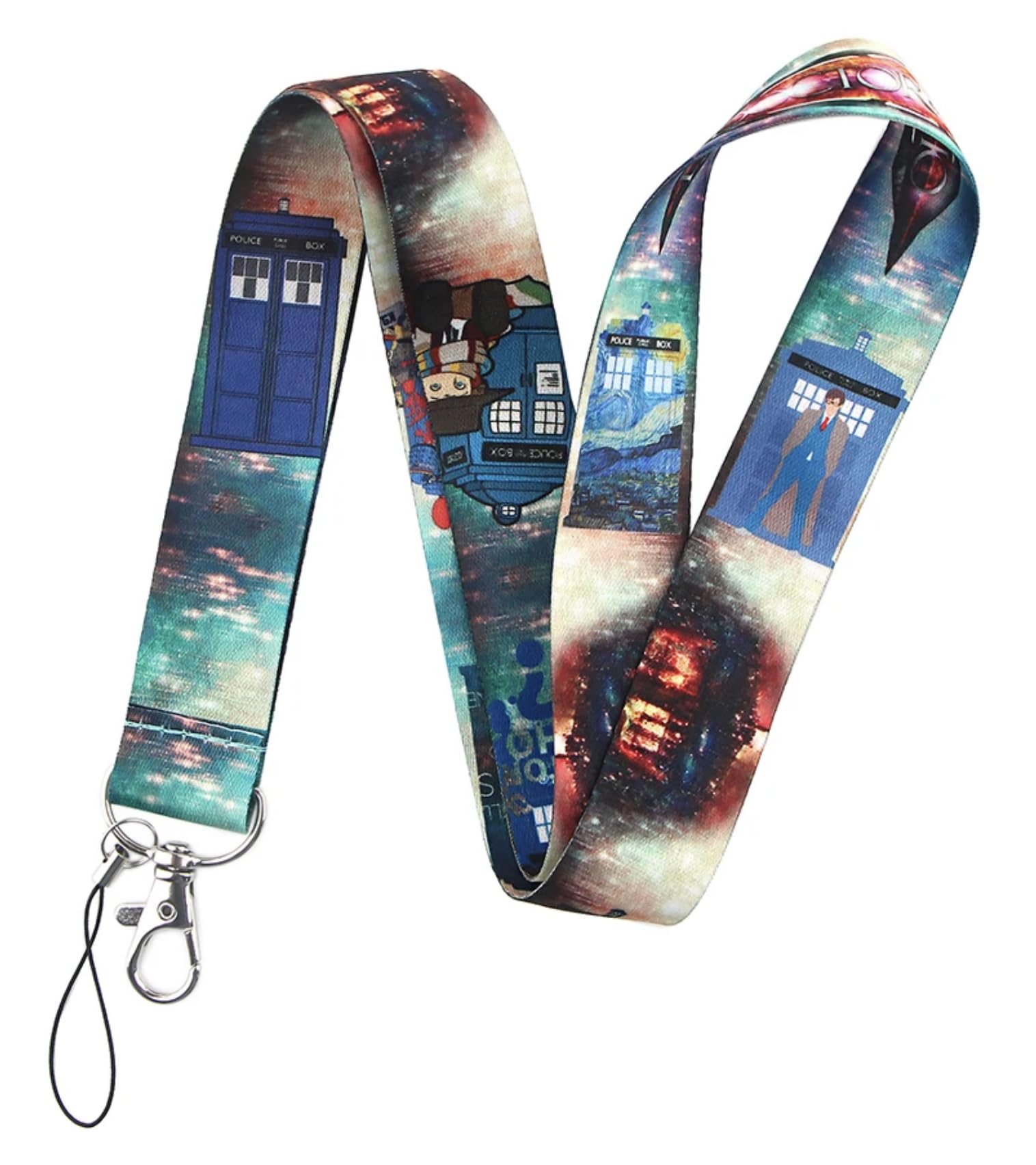 Doctor Who Tardis Keychain Lanyard - 17.7