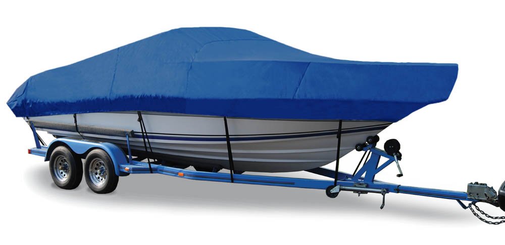 Taylor Made Products Trailerite Semi-Custom Boat Cover for Walk-Around Cuddy Cabin Boats with Inboard/Outboard Motor - Waterproof UV Protection Marine Cover for Fishing & Cruising Boats 18-25ft