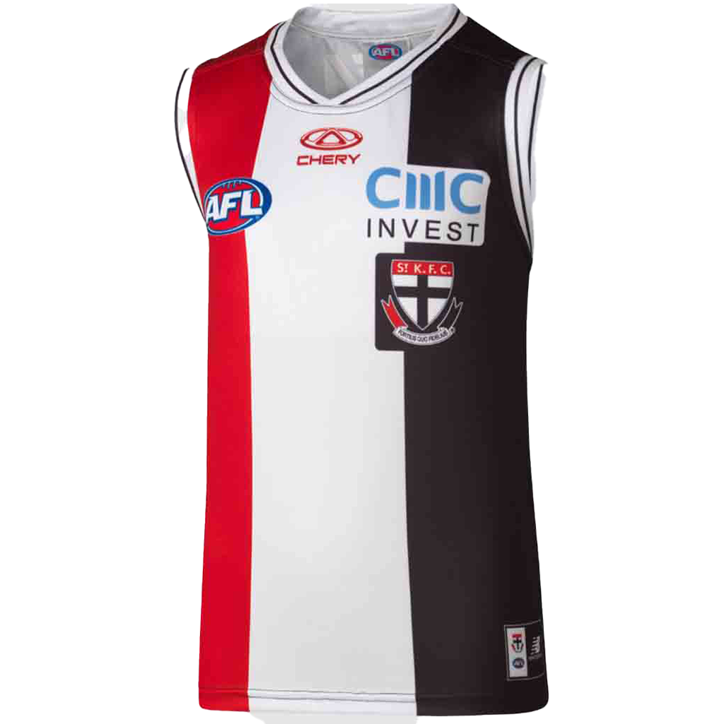 St Kilda Saints 2024 Home Jersey Youth - Official AFL Football Uniform for Kids, Perfect for Games, Training & Fan Support