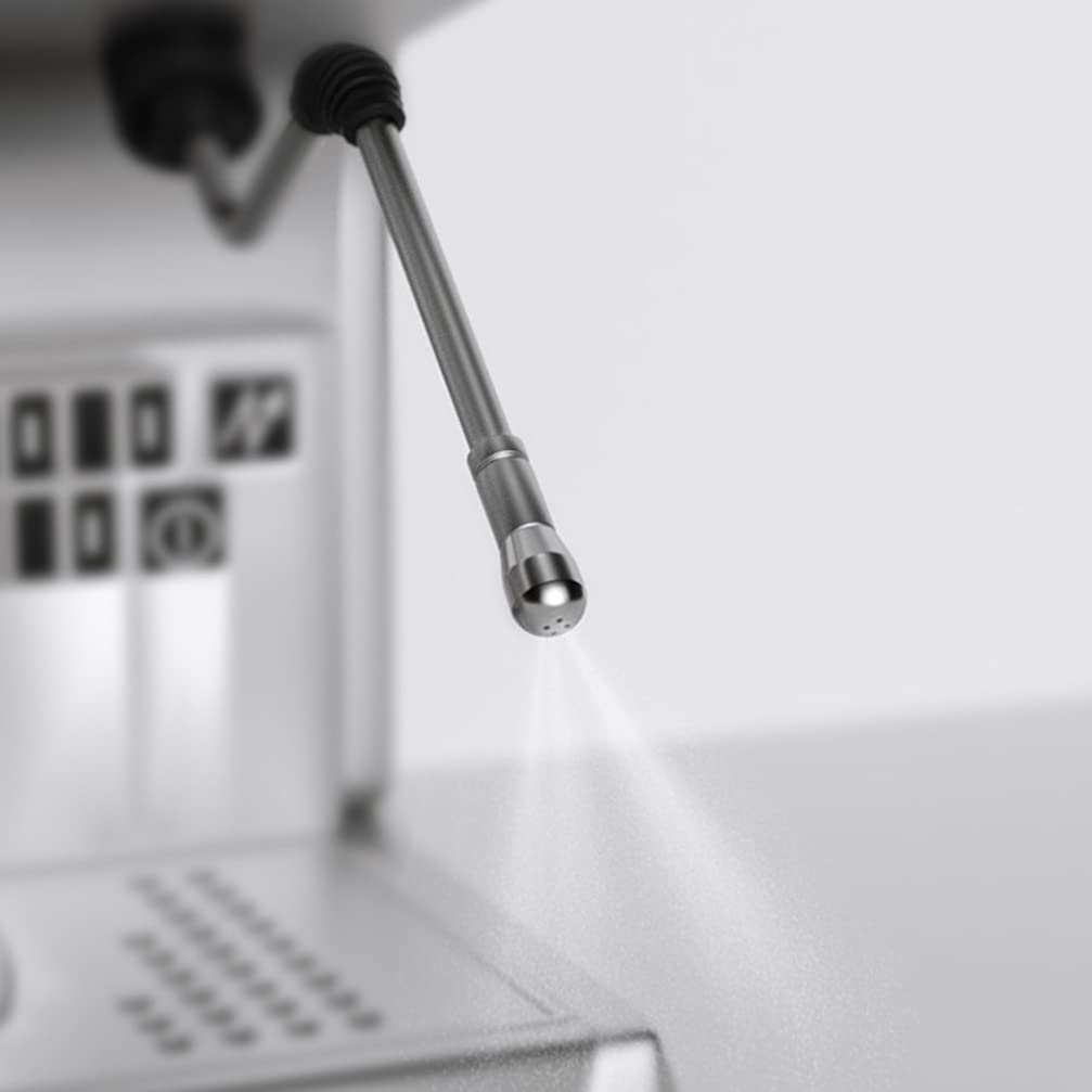 Stainless Steel Coffee Steamer Nozzle - Milk Frother Attachment for Espresso Machines, Perfect for Lattes & Cappuccinos - Ideal for Home Baristas & Office Coffee Makers