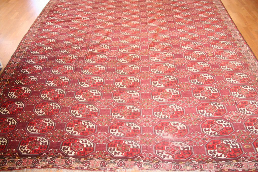 Handmade Antique Yomut Tribal Rug - Authentic Turkmenistan Handwoven Carpet JF3045 | Perfect for Boho Home Decor, Living Room & Bedroom Floor Covering