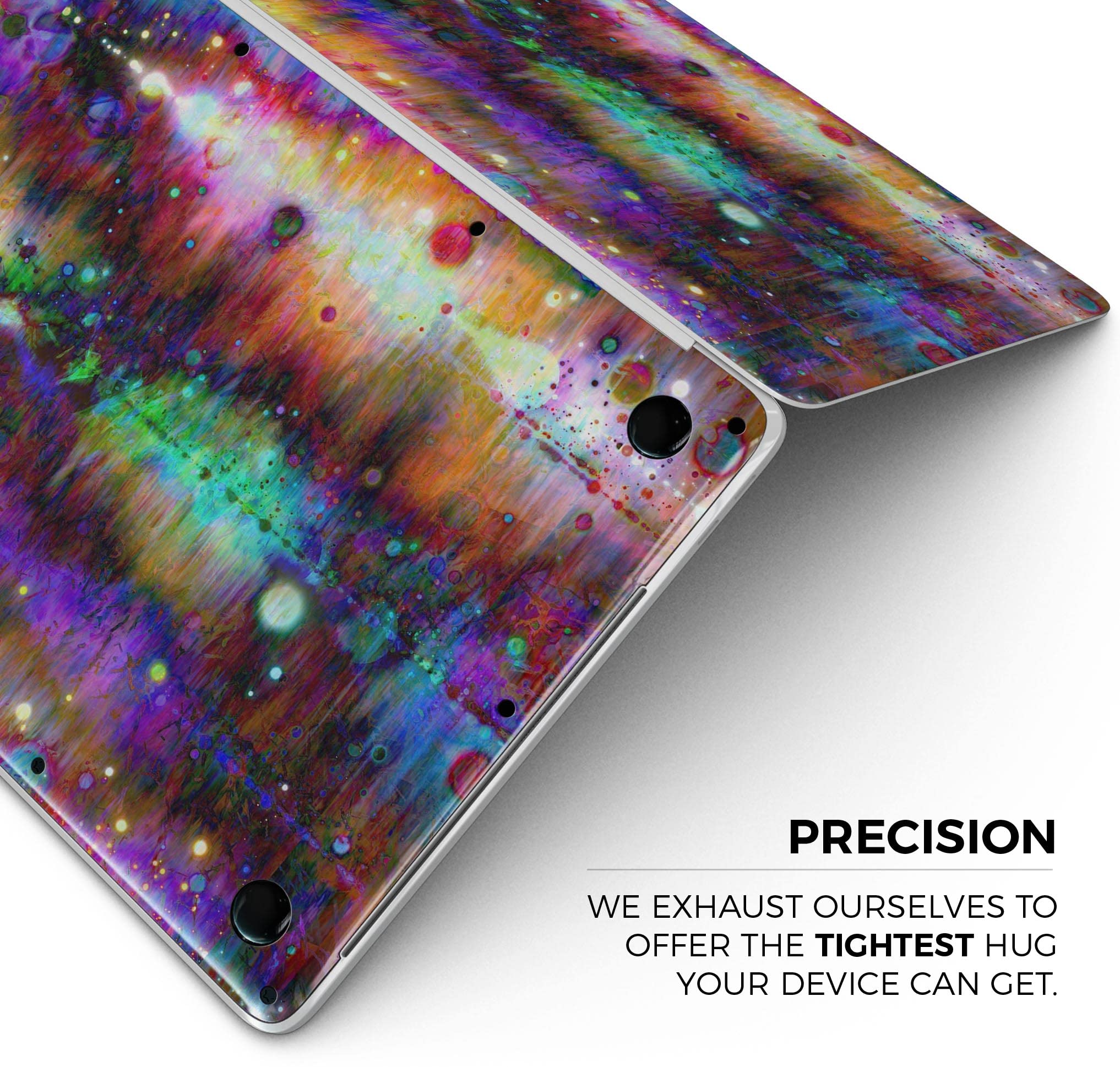 Premium Neon Paint Mixtured Full-Body Wrap Skin Kit for MacBook Air 13