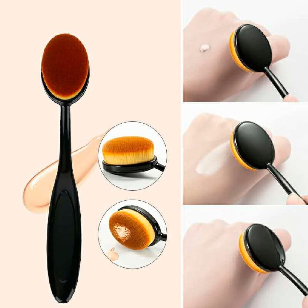 Premium 12-Piece Makeup Brush Set with Case - Foundation, Blending, Eyeshadow Brushes for Professional Makeup Application | Vegan & Cruelty-Free Makeup Tools Kit (Sky Blue) - Perfect for Travel, Home & Salon Use
