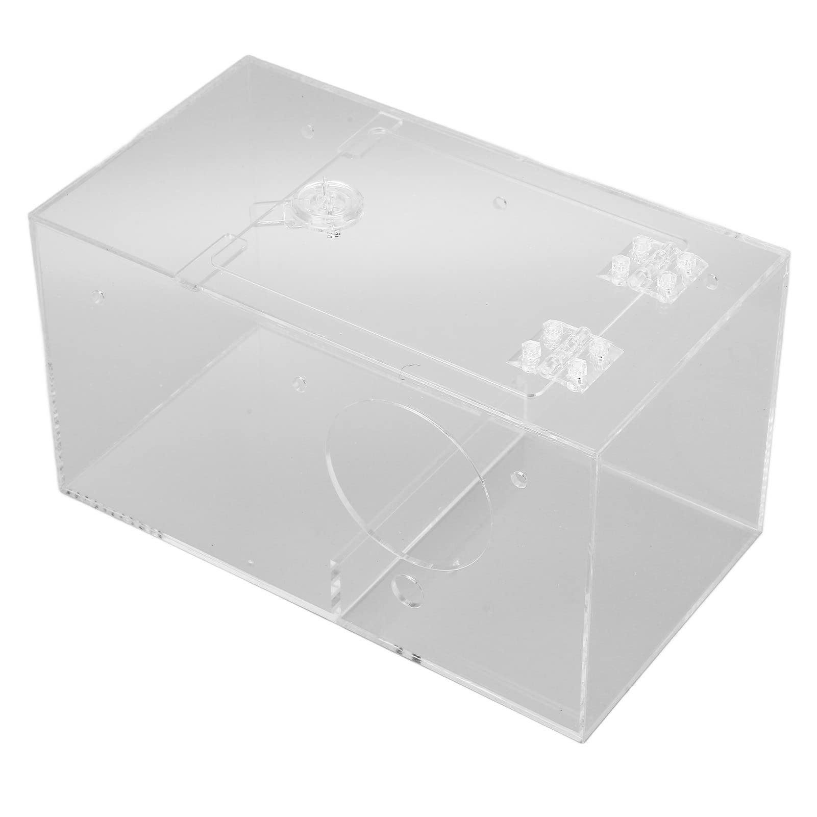 Acrylic Transparent Bird Breeding Nest Box with Standing Pole & Soft Padding - Ideal for Parrots, Lovebirds & Small Birds - Perfect for Breeding, Nesting & Safe Egg-Laying at Home