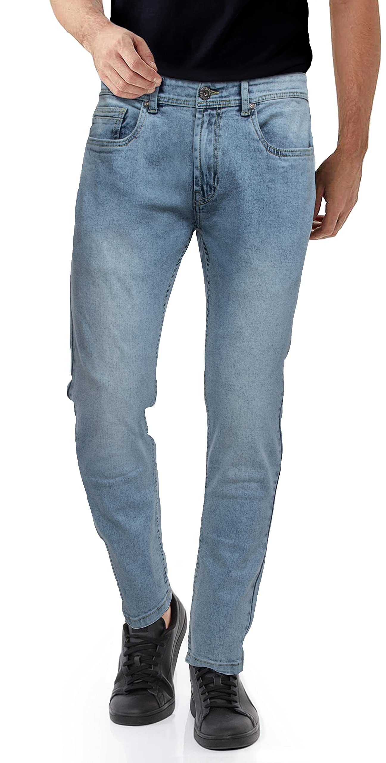 Azure Cultura Men's Skinny Stretch Jeans - Comfort Fit for Daily Wear