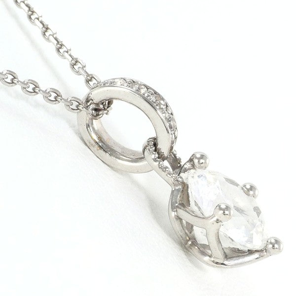 18K White Gold White Topaz Necklace for Women - Elegant Birthstone Jewelry Gift for Anniversary, Valentine's Day & Special Occasions