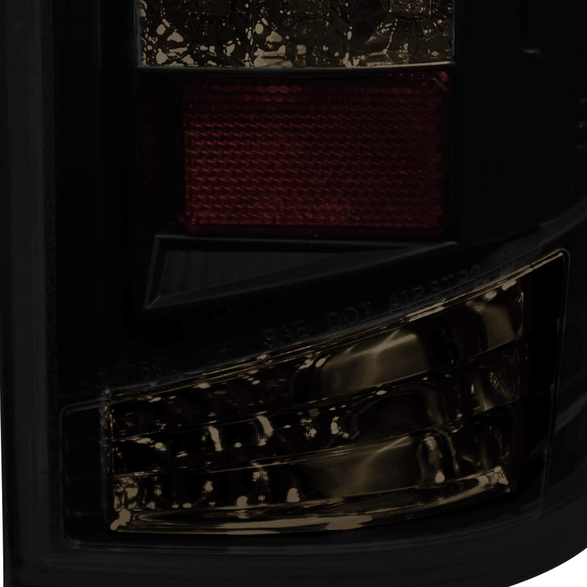1997-2003 Ford F150 & 1999-2007 Ford F250 F350 F450 LED Tail Lights - Smoked Lens with Chrome Housing - Replacement Parts for Trucks - Perfect for Night Driving & Off-Road Adventures