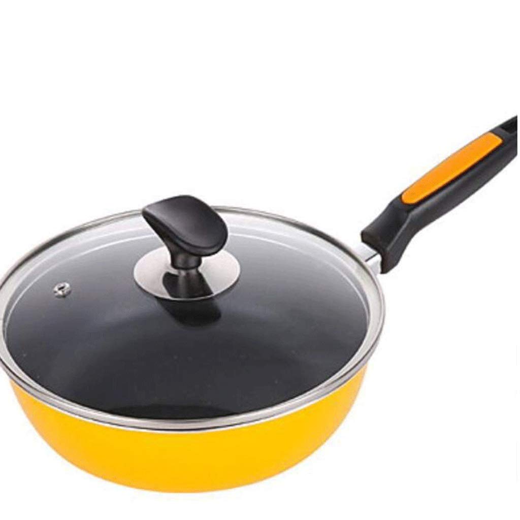 Premium Stainless Steel Stir Fry Pan with Glass Lid - Multi-Ply Clad Wok for Professional Cooking - Perfect for Asian Stir Fry, Sautéing & Deep Frying in Home Kitchens