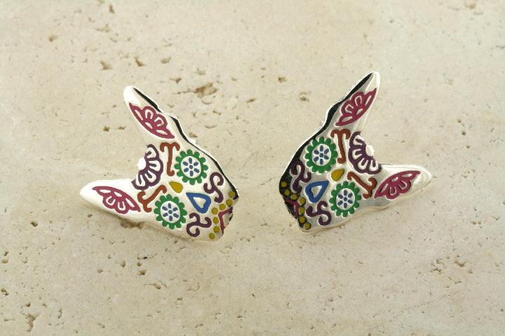 Enamel Chihuahua Stud Earrings for Women - Cute Dog Lover Jewelry Gift for Pet Owners | Perfect for Casual Wear, Gifts & Animal Themed Parties