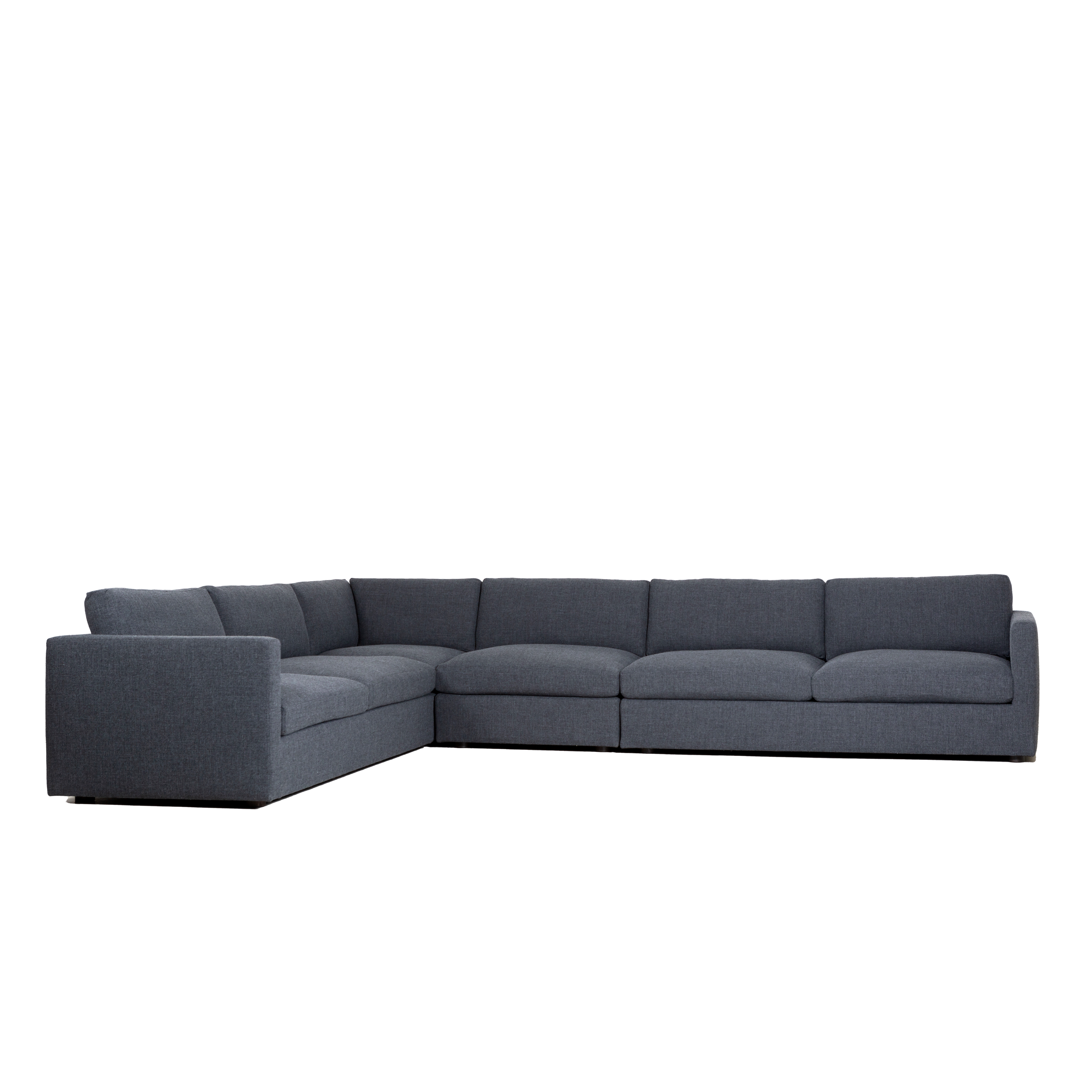 Kore Track Arm Modular Sectional Sofa - Modern L-Shaped Couch with Reversible Chaise for Living Room, Family Room & Home Theater