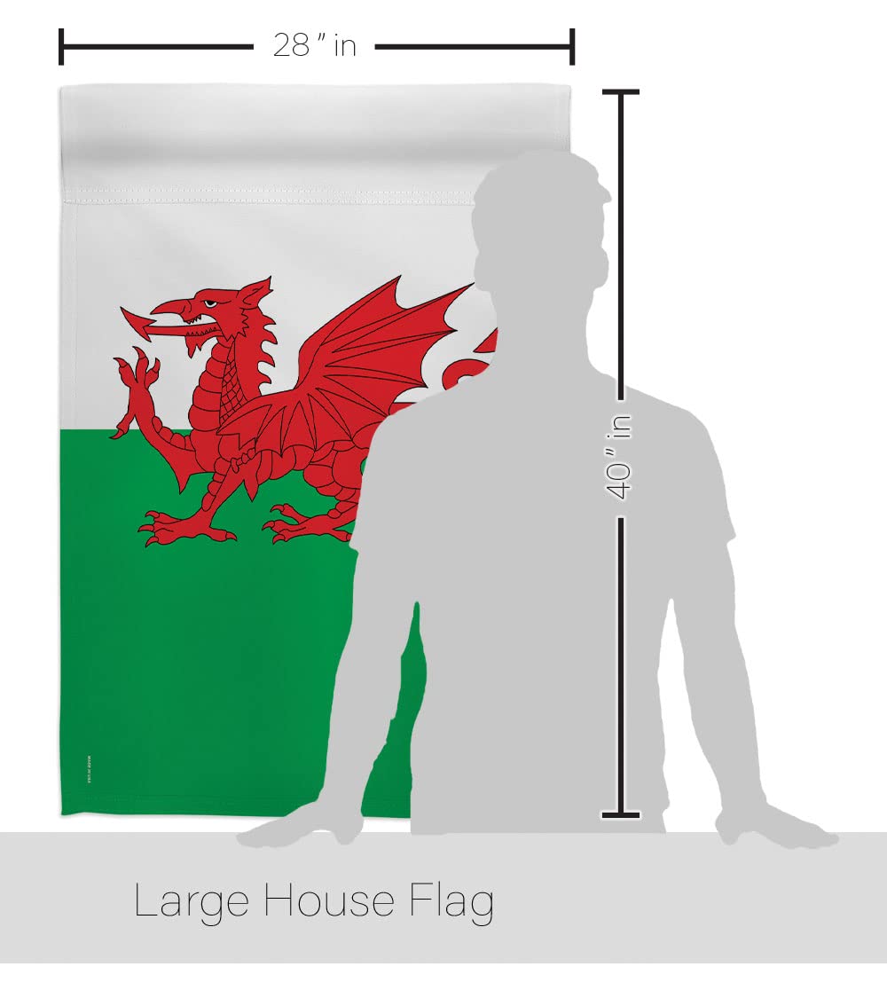 Wales Nationality Decorative Flag Set 28x40