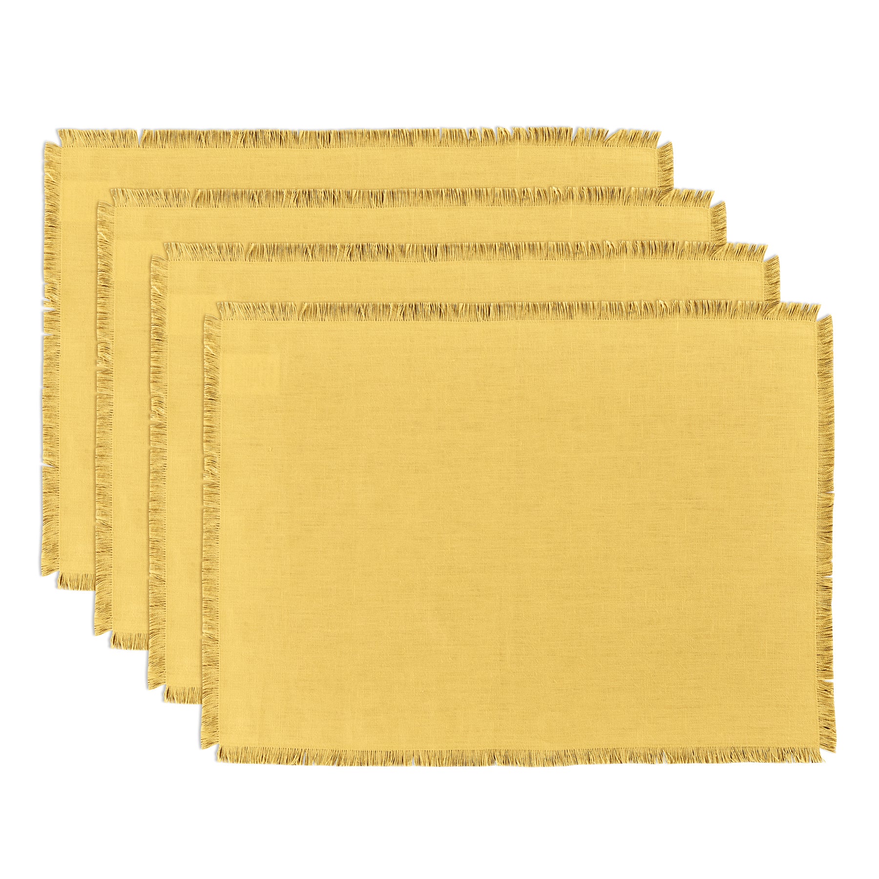 Stylish Fringe Placemats Set of 4 - Boho Chic Table Decor for Dining Room, Kitchen, or Outdoor Entertaining