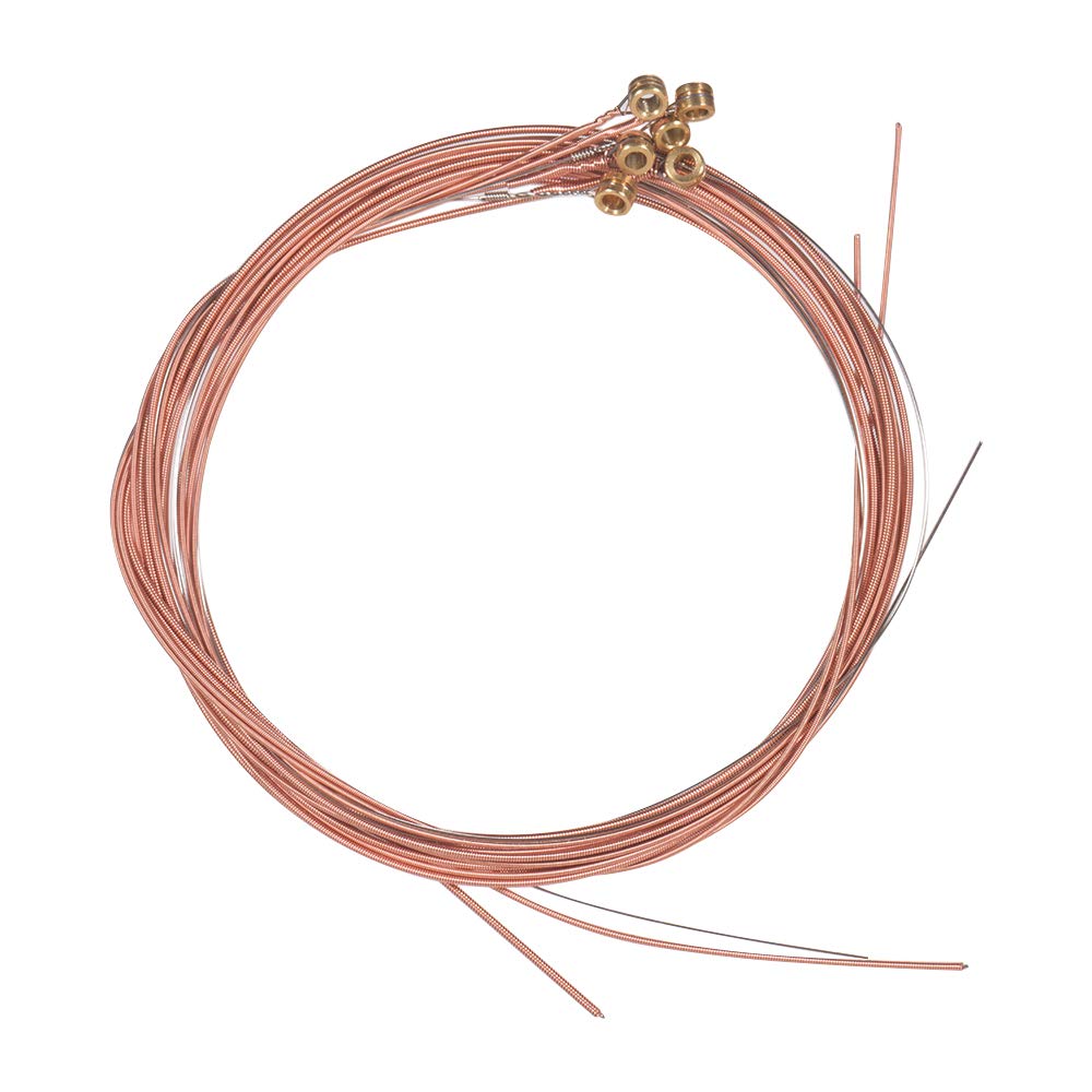 Fesjoy Acoustic Guitar Strings Set - Steel Core with Copper Alloy Winding (6-Pack) | Bright Tone & Long-Lasting for Folk, Country & Fingerstyle Playing