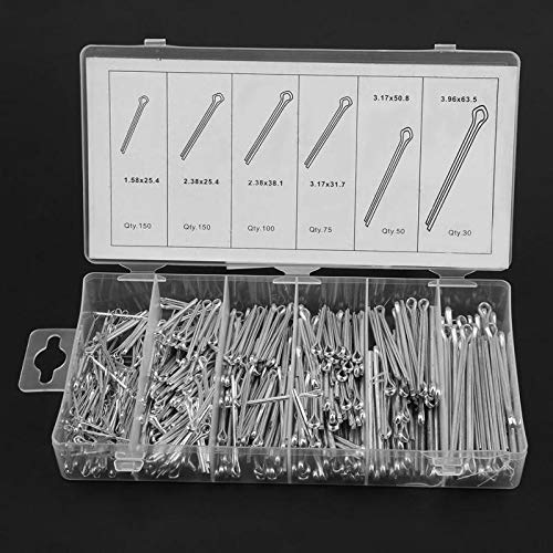 Ochoos 555-Piece Split Cotter Pins Kit - Mechanical Hitch Hair Tractor Fastener Clips Assortment with Storage Case | Ideal for Automotive, Machinery, and DIY Projects