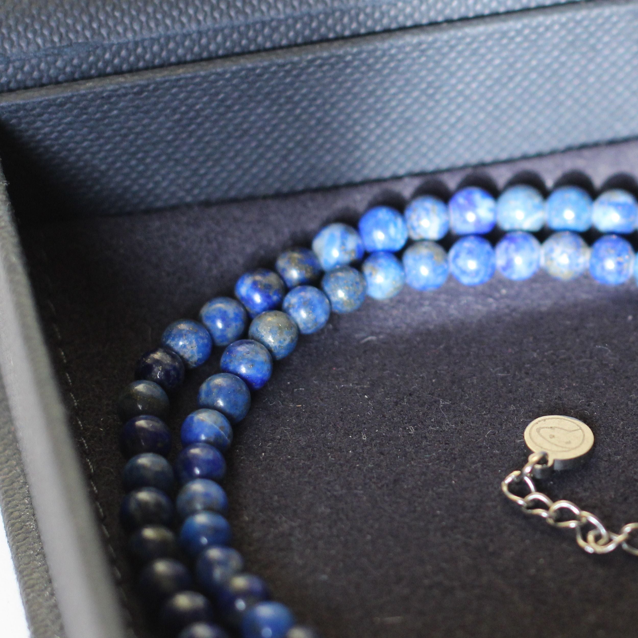 Lapis Lazuli Beaded Necklace - Mini Blue Stone Jewelry for Women, Spiritual Healing & Chakra Balancing | Perfect for Meditation, Yoga & Boho Fashion