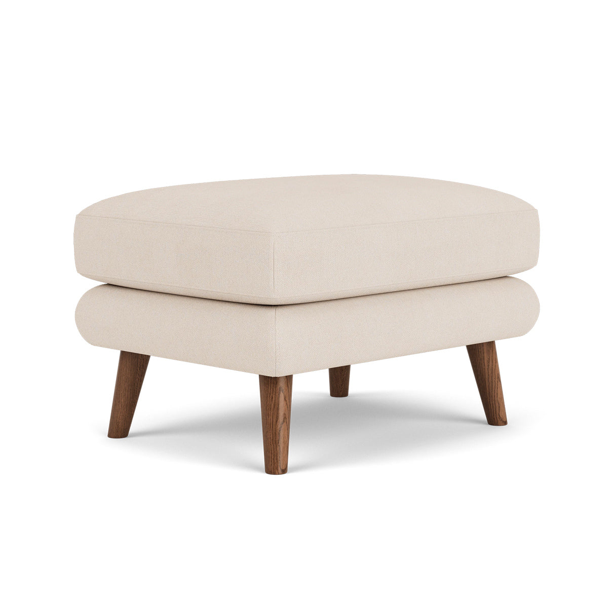 George Fabric Ottoman - Stylish and Comfortable Footrest, Storage Bench for Living Room, Bedroom, or Office - Perfect for Relaxing, Extra Seating & Home Organization