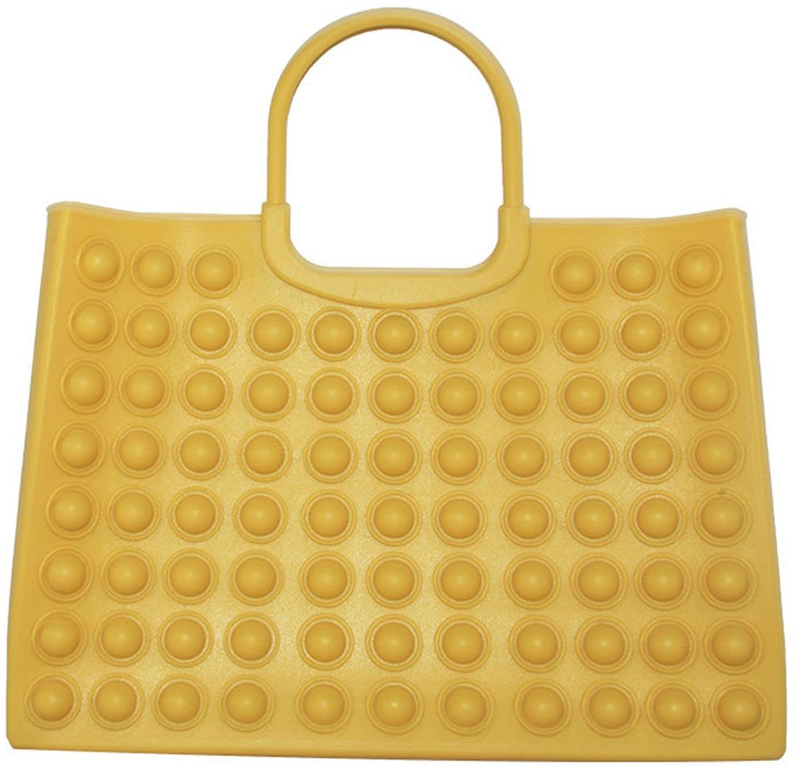 QZUnique Pop Purse Fidget Tote Bag - Silicone Push Bubble Stress Relief Handbag for Women & Ladies - Perfect for Anxiety Relief, Office, Travel and Everyday Use