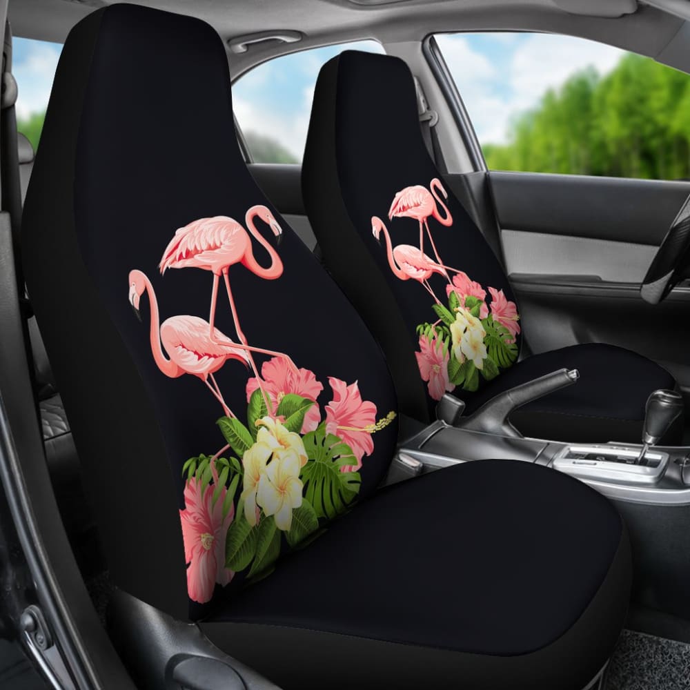 Premium Flamingo Print Car Seat Covers - Soft & Durable Universal Fit for Cars, SUVs, Trucks - Perfect for Flamingo Lovers & Tropical Theme Decor - Great for Road Trips, Beach Outings & Summer Adventures