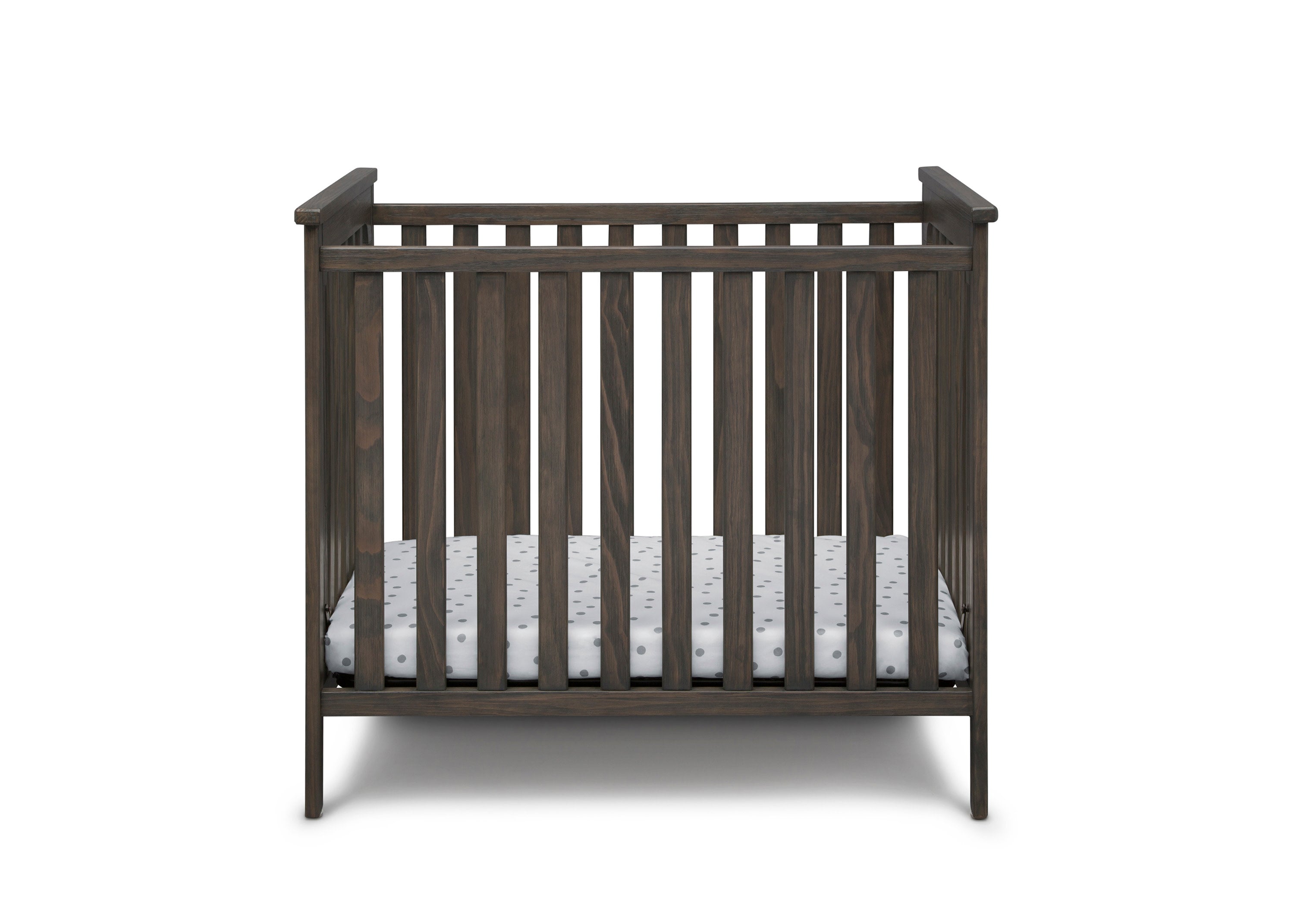 Monterey Mini Crib with Mattress - Portable Baby Crib for Small Spaces | Nursery, Travel & Guest Room Use