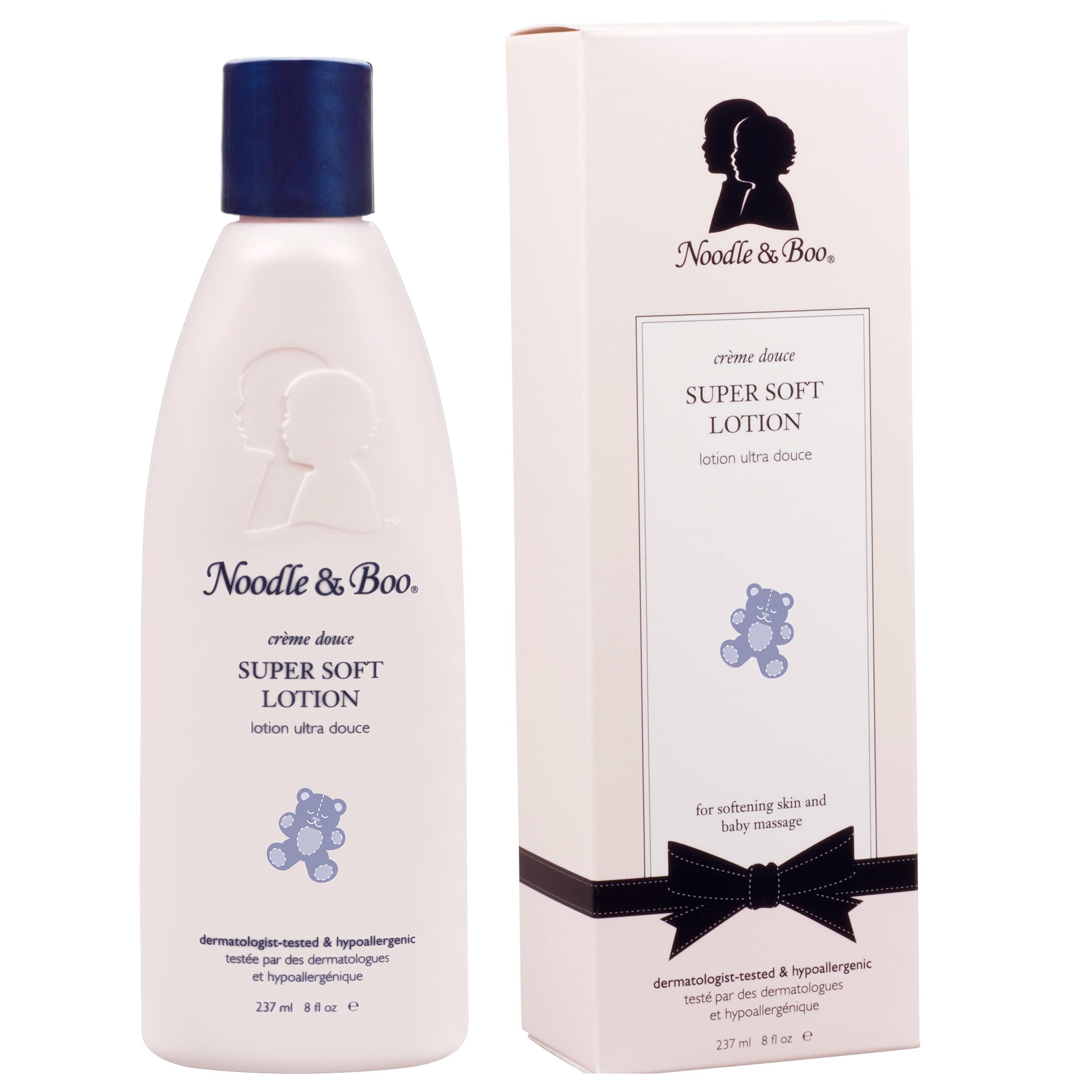 Noodle & Boo Super Soft Moisturizing Baby Lotion - Fragrance Free, Hypoallergenic for Sensitive Skin | Daily Hydration for Newborns, Infants & Toddlers | Perfect for Diaper Changes, Bedtime & After Bath Care