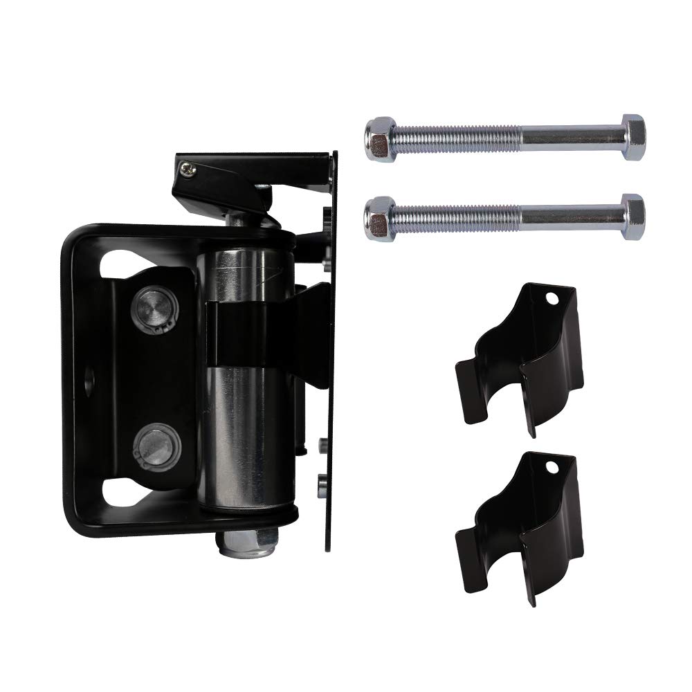 ZESUPER Flip-Up Winch Roller Fairlead with Stainless Steel License Plate Mount - Heavy Duty Off-Road Accessory for Jeep, Truck & ATV - Perfect for Trail Riding, Towing & Recovery Operations
