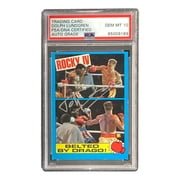 Dolph Lundgren Autographed Ivan Drago 1985 Topps #21 Trading Card PSA/DNA Certified Gem Mint 10 - Perfect for Rocky Movie Memorabilia Collectors & Sports Card Investors