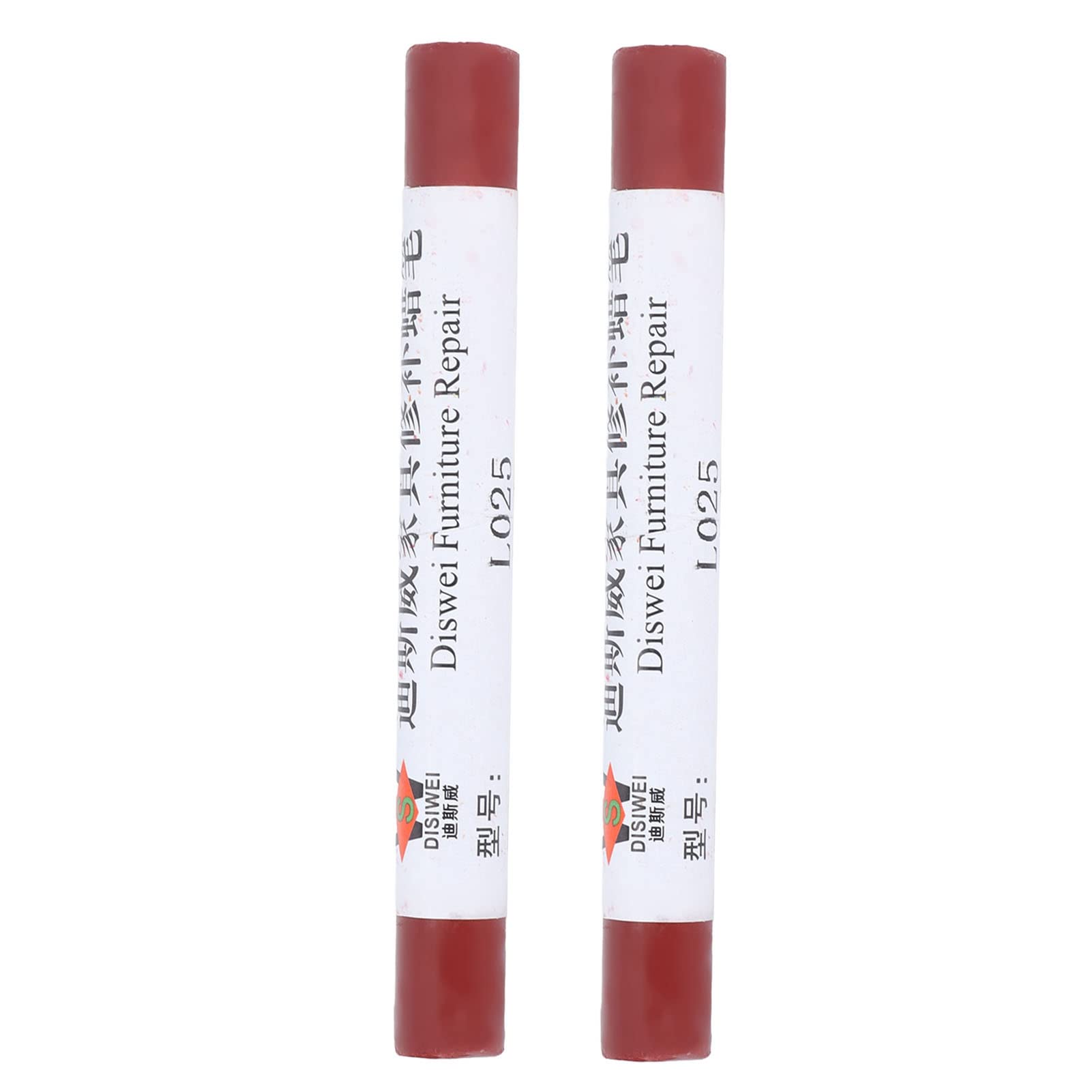 2-Pack Wood Furniture Repair Crayon - Scratch Cover & Remover for Floors, Tables, Chairs (Redwood) | Compact Paint Pen for DIY Home Improvement & Quick Touch-Ups