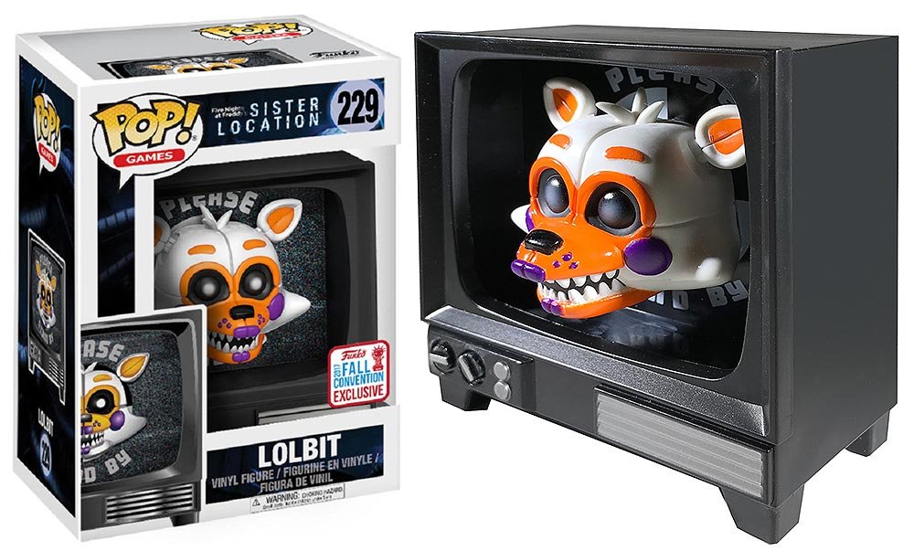 Funko POP! Games Five Nights at Freddy's Sister Location LOLBIT Vinyl Figure #229 - 2017 NYCC Fall Convention Exclusive Collectible for Gamers & Horror Fans