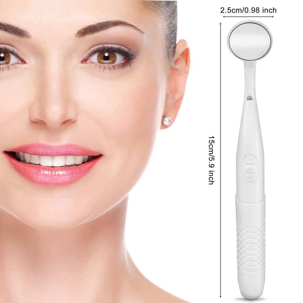 LED Dental Mirror with Light - Anti-Fog Teeth Inspection Tool for Dentists & Oral Care | Perfect for Home Checkups, Professional Exams & Dental Hygiene