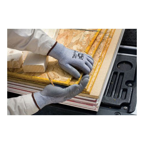 Ansell Hyflex 11-627-7 Cut Resistant Gloves A2 Level Protection - Size 7 Gray Work Gloves for Construction, Woodworking & Metal Handling Safety